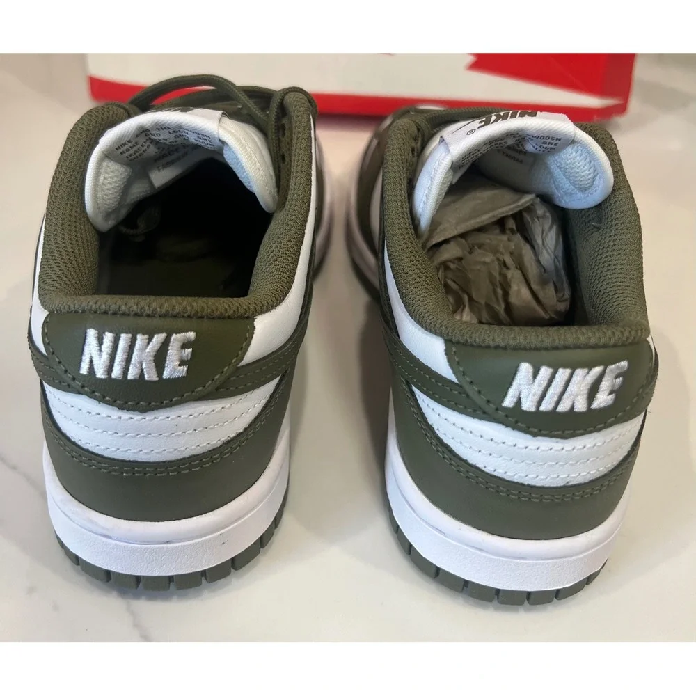 Nike Dunk Low Medium Olive White Womens 7 Mens 5.5 DD1503-120 Sneakers